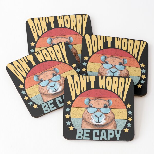 Item preview, Capybara Don't Worry Be Capy Funny Retro Cute Capybara Ok I Pull Up designed and sold by Micro-dose.