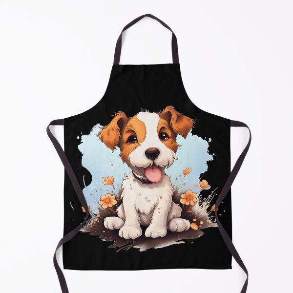 Item preview, Happy rough haired wire fox terrier dog breed puppy designed and sold by NBSStore.