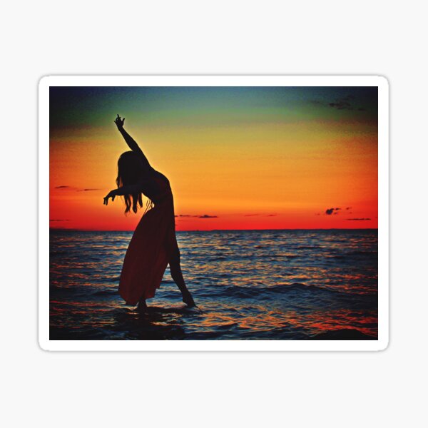 Item preview, Ballerina Sunset Silhouette designed and sold by michaelsauerart.