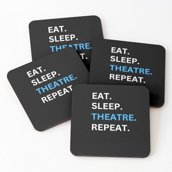 Item preview, Eat sleep theatre repeat tshirts designed and sold by imad-bentahar.