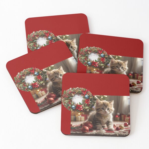 Item preview, Merry Christmas kitten  designed and sold by Khala.