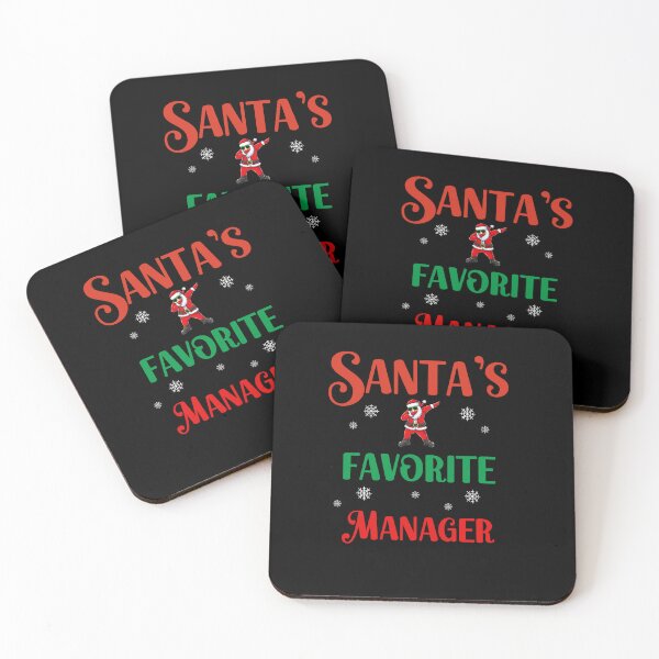 Item preview, Santa's favorite manager  designed and sold by SunnyFunnyArt.