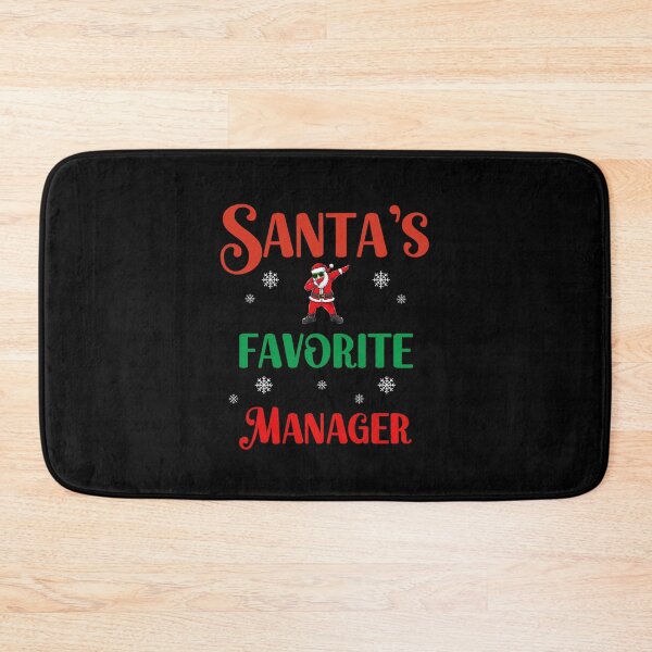 Item preview, Santa's favorite manager  designed and sold by SunnyFunnyArt.