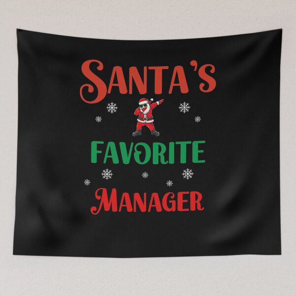 Item preview, Santa's favorite manager  designed and sold by SunnyFunnyArt.
