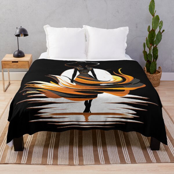 Item preview, a womans silhouette in a black hat walking to the moon designed and sold by MagicColorPrint.