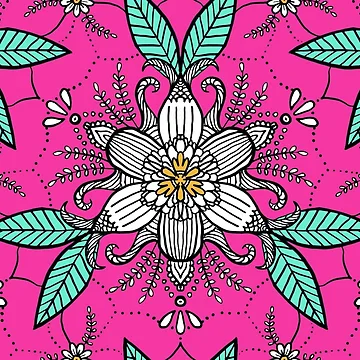 Artwork thumbnail, Flower pattern #2 by Patternifly