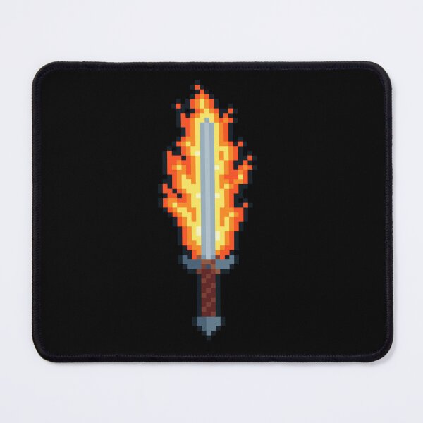 Item preview, Sword in fire pixel art designed and sold by ifrico.
