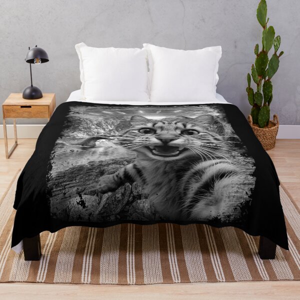 Item preview, Sasquatch Cat UFO Selfie Cat Lover Funny Cat Selfie with UFO designed and sold by tincho86tb.