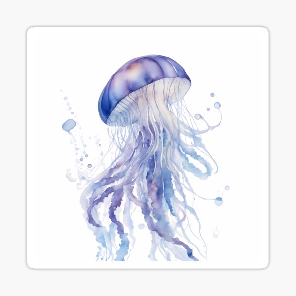 Item preview, Watercolor Jellyfish  designed and sold by sana designer.