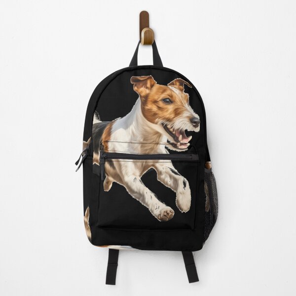 Item preview, Happy rough haired wire fox terrier running designed and sold by NBSStore.