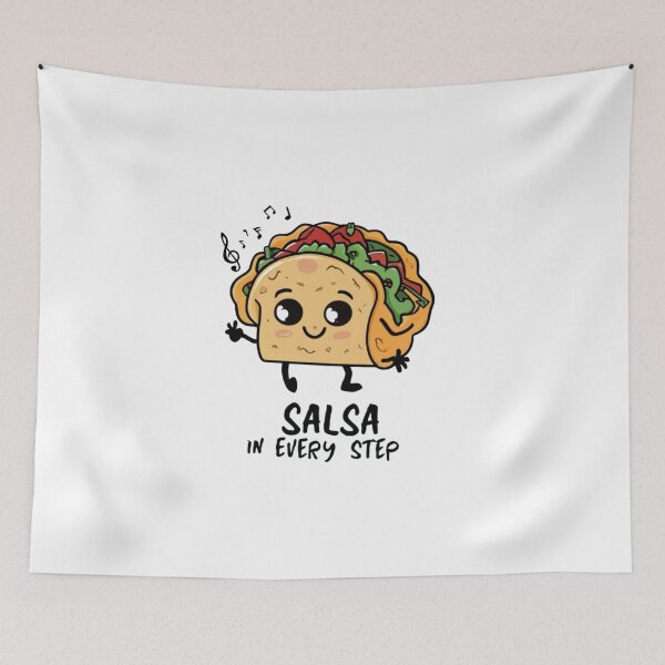 Item preview, Salsa in every step, Funny gift for tacos lovers designed and sold by Suhy.