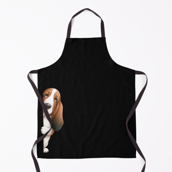 Item preview, Peeking Basset Hound - Black designed and sold by FoxfireStardust.