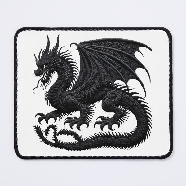 Item preview, Black Dragon Solid Dark Legendary Animal Mythological Creature designed and sold by kylmllr101684.