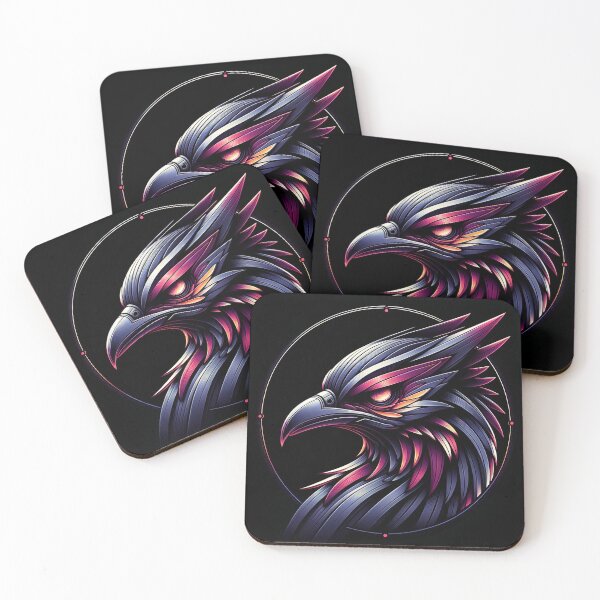 Item preview, Futuristic Twilight: Aggressive Bird in Precise Detail designed and sold by ByDigitalDream.