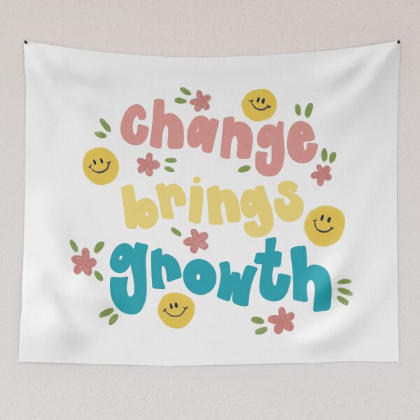 Item preview, Change Brings Growth Smiley Faces designed and sold by GraceMakes03.