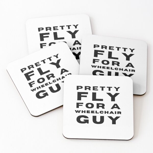 Item preview, Pretty Fly For A WHEELCHAIR Guy (black  text) designed and sold by It's Wheelie Cool.