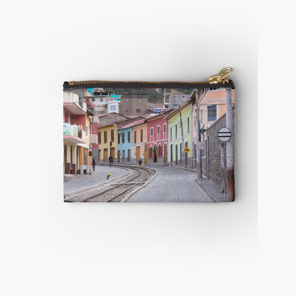 Item preview, Railroad tracks winding through Alausi colourful streets, Ecuador designed and sold by Kendall Anderson.