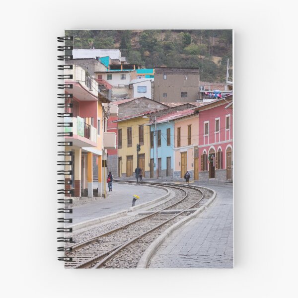 Item preview, Railroad tracks winding through Alausi colourful streets, Ecuador designed and sold by Kendall Anderson.