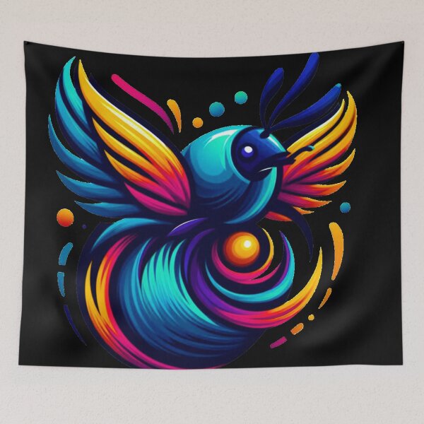 Item preview, Colorful weird bird  designed and sold by MiroArtAbstra.