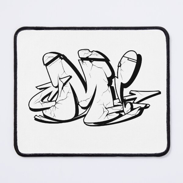 Item preview, M Graffiti Letter Black designed and sold by 2wear.
