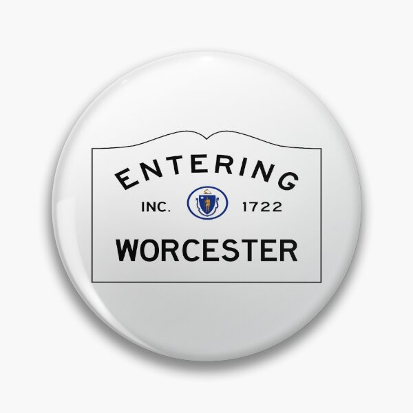 Item preview, Entering Worcester Road Sign - Worcester, Massachusetts designed and sold by SouthShorePics.