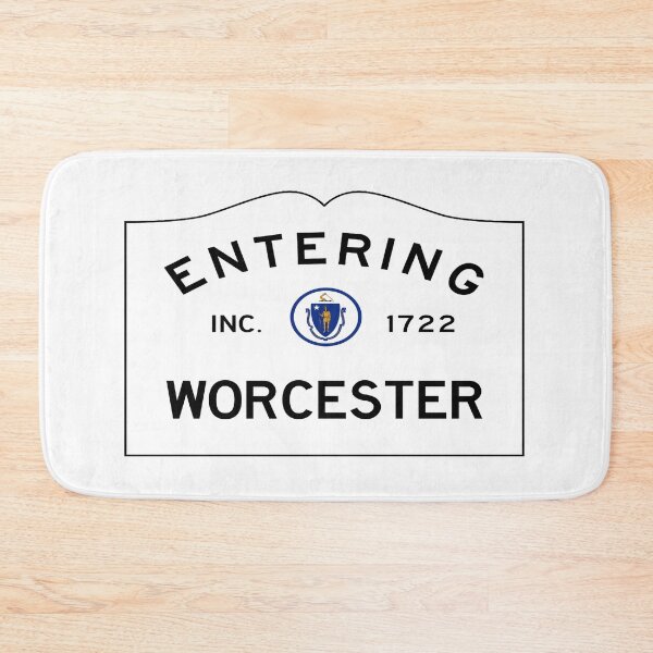 Item preview, Entering Worcester Road Sign - Worcester, Massachusetts designed and sold by SouthShorePics.