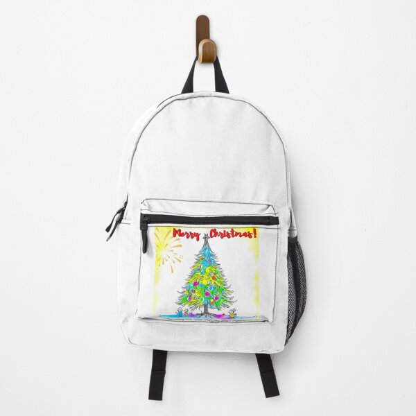 Item preview, Sunny Christmas Bliss - Stick Figure Family Around a Vibrant Tree designed and sold by TrendyTreasureP.