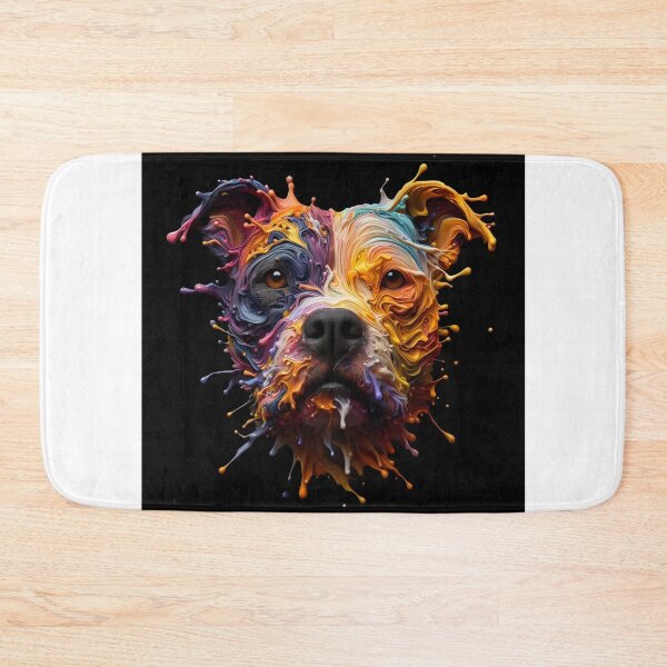 Item preview, XL Bully/ Staffy Paint Splat Portrait  designed and sold by fatbanana.