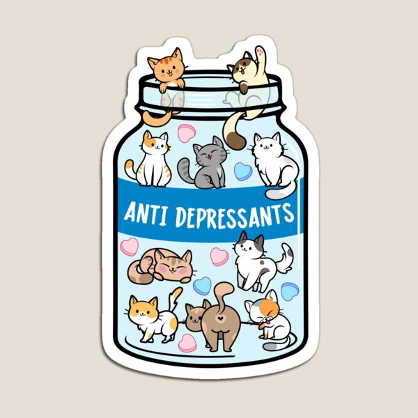 Artikel-Vorschau von Die besten Antidepressiva für Katzen, designt und verkauft von Markysha.