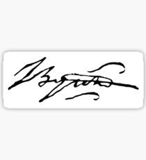 Lord Byron Signature Sticker