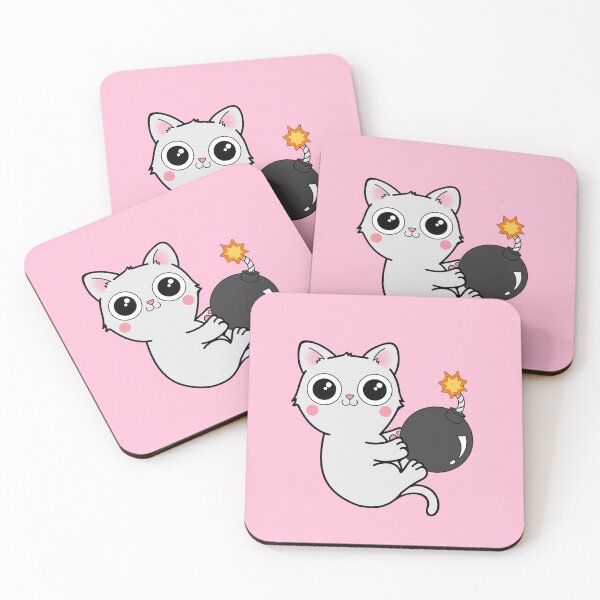 Item preview, Kitty With a Ball of YaaAAAAA!!! - Explosives Expert Cat Playing with Bomb designed and sold by Cali Draws Things.