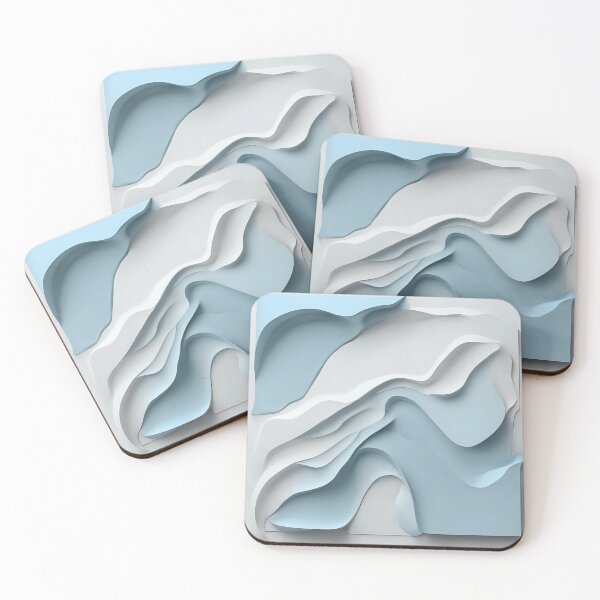 Item preview, Blue abstract design, 3D effect designed and sold by Cuxtom-Shop.