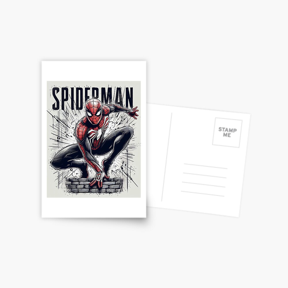 Original spiderman poster art Greeting Card