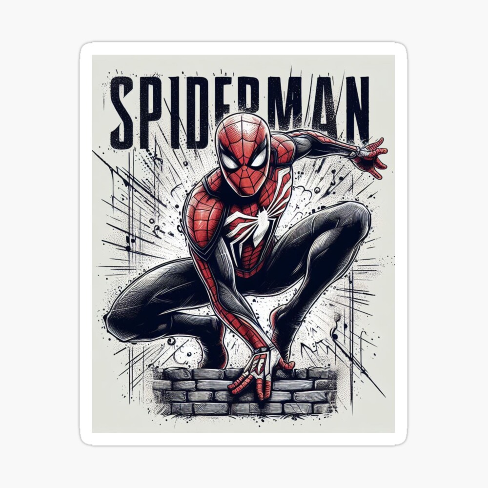 Original spiderman poster art Greeting Card