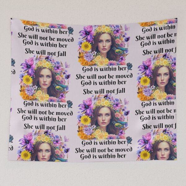 Item preview, Woman enclosed in flower bouquet designed and sold by Believer's  Hub.