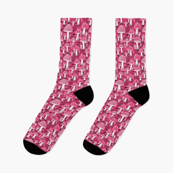 Item preview, hot pink moody mushrooms #9 designed and sold by darkartsflowers.