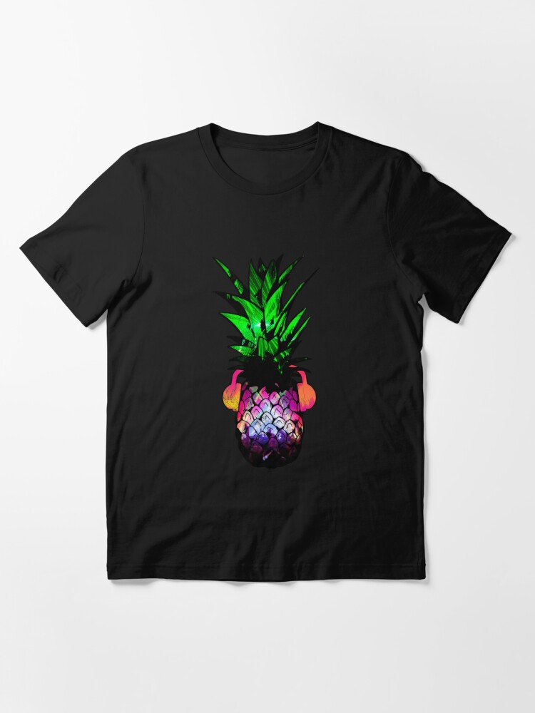 Edm Pineapple Edm Trippy Neon Rave Festival Dance Essential T-Shirt for  Sale by noirty