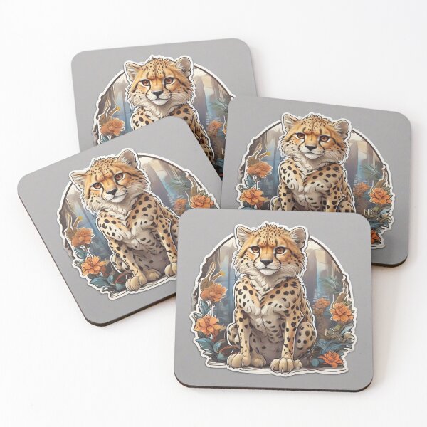 Item preview, The cute leopard among the roses designed and sold by abdelaziz0.