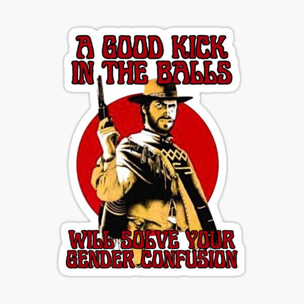 Item preview, A good kick in the balls will solve your gender confusion designed and sold by outlaw70.