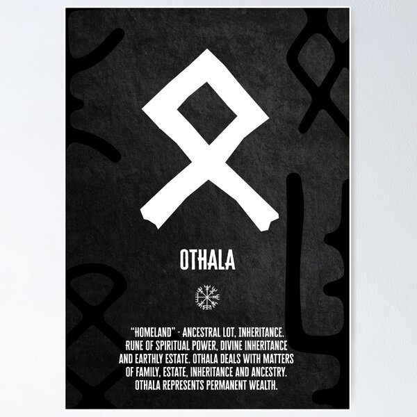 Item preview, ELDER FUTHARK 'OTHALA' - RUNE POSTER designed and sold by SALENTOmadness.