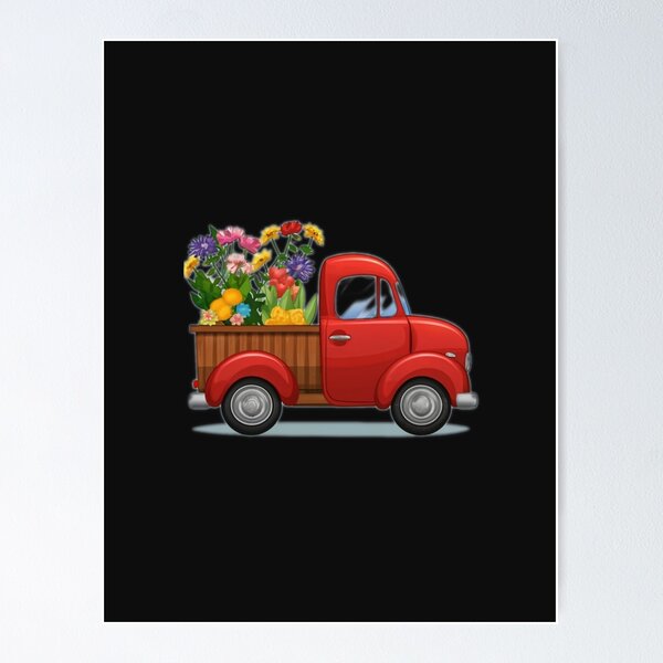 Item preview, red truck designed and sold by TroysDesigns.