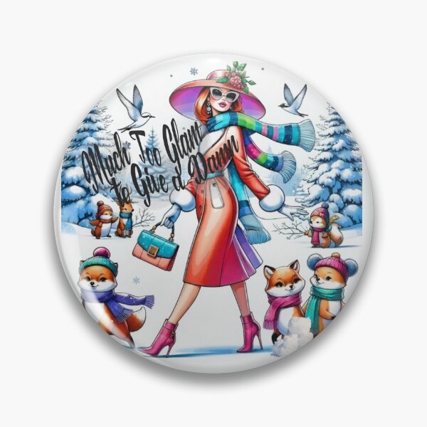 Item preview, Glam Fashionista Christmas Ornament designed and sold by gleefulme.