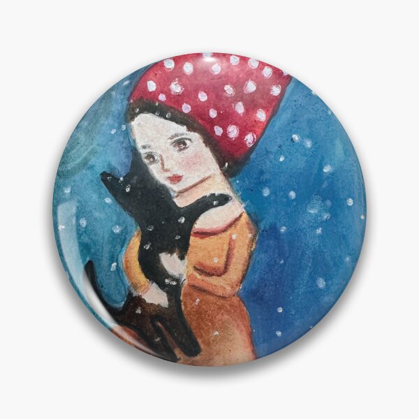Item preview, Girl and Cat Winter designed and sold by RosaLL.