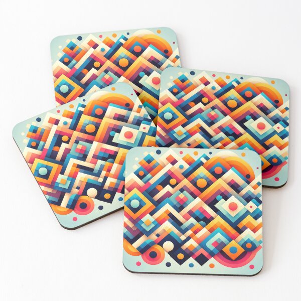 Item preview, Vibrant Abstract Geometric Patterns for Modern Art Lovers designed and sold by The-Library.