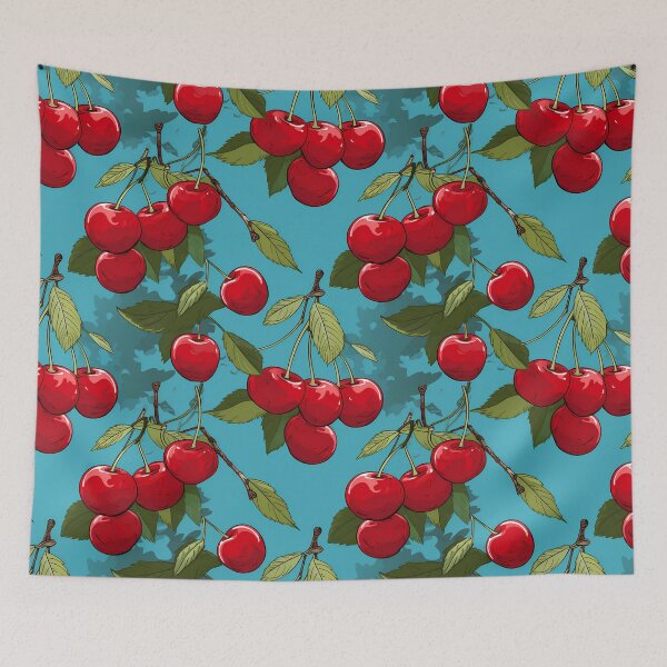 Artikelvorschau, Copy of Cherry Illustration Art #5 entworfen und verkauft von CareToCanvas.
