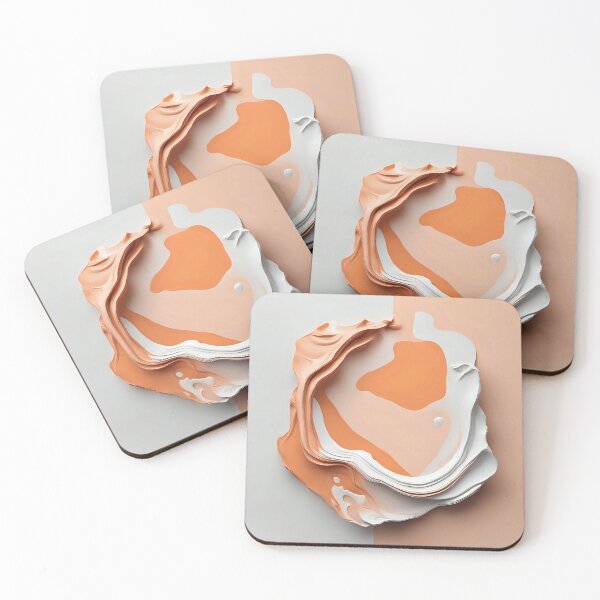 Item preview, Orange abstract design, 3D effect designed and sold by Cuxtom-Shop.