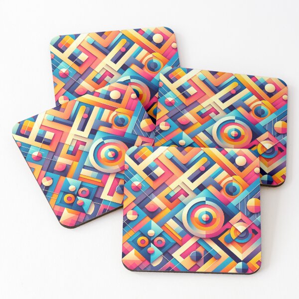 Item preview, Vibrant Abstract Geometric Patterns for Modern Art Lovers designed and sold by The-Library.