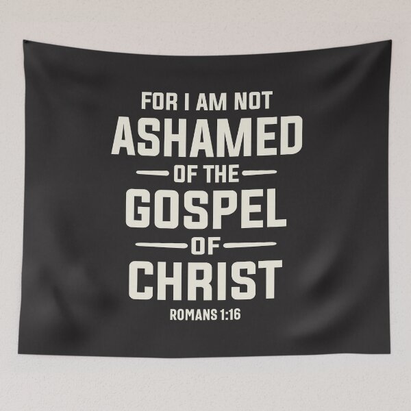 Item preview, Not Ashamed Of The Gospel - Romans 1:16 Christian Quote designed and sold by cidolopez.
