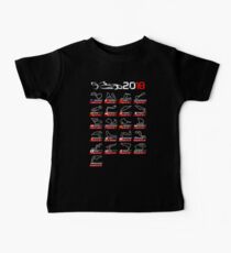 Calendar F1 2018 circuits sport Baby Tee