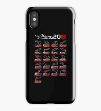 Calendar F1 2018 circuits sport iPhone Case